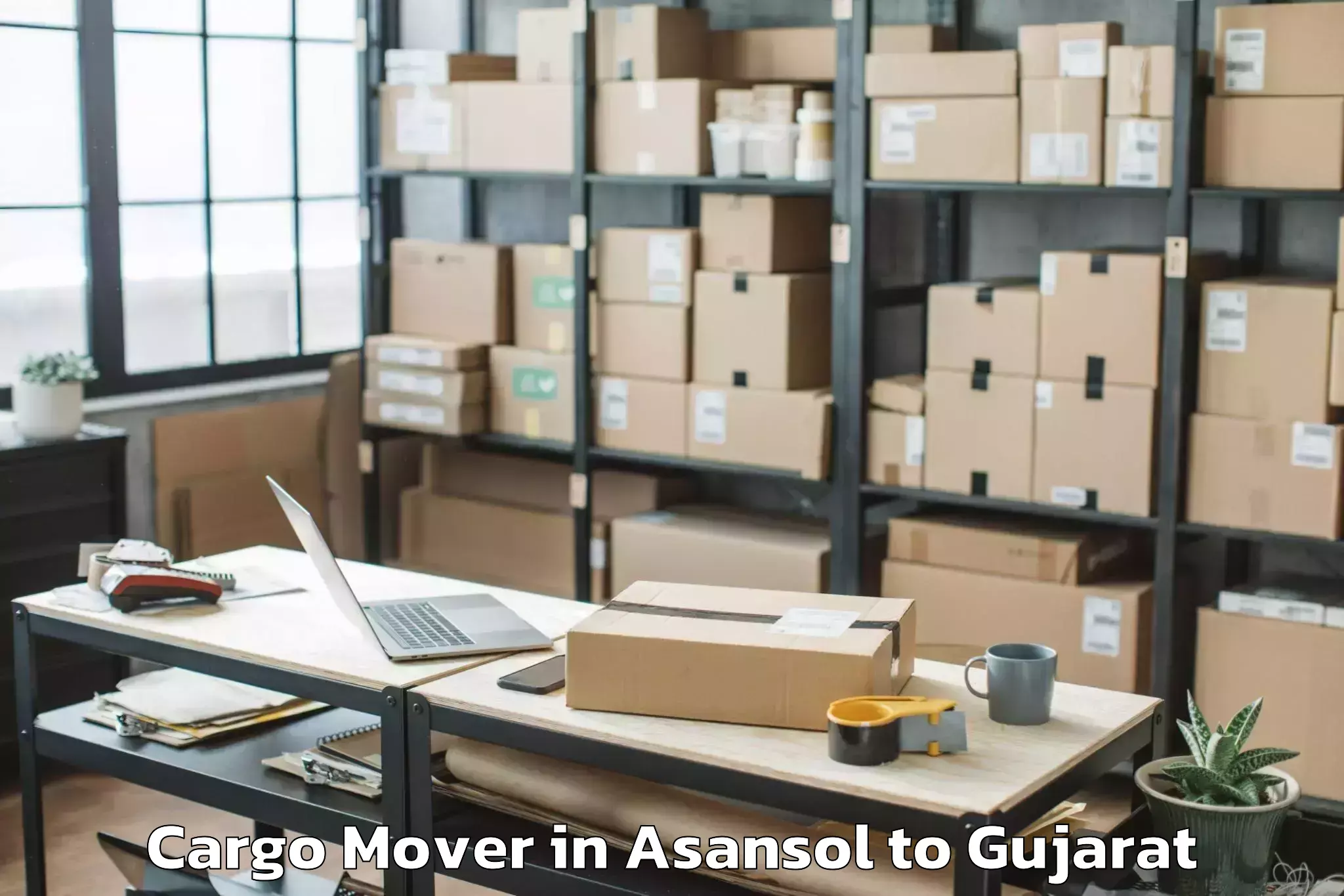 Book Asansol to Devgadbaria Cargo Mover Online